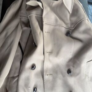 Men's Tan 
London Fog Maincoat Trench Coat Vintage, Removable inner layer 42 Reg
